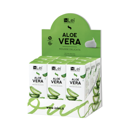 INLEI-ESPOSITORE-MOUSSE-ALOE-VERA-STRUCCANTE-DELICATO-PER-CIGLIA-SOPRACCIGLIA-E VISO-100ml-2
